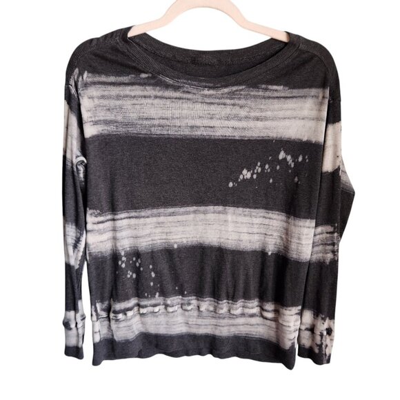 Raquel Allegra Shirt Medium (1) Gray Grey Women's Basics Pullover 3/4 Sleeve - Picture 1 of 10